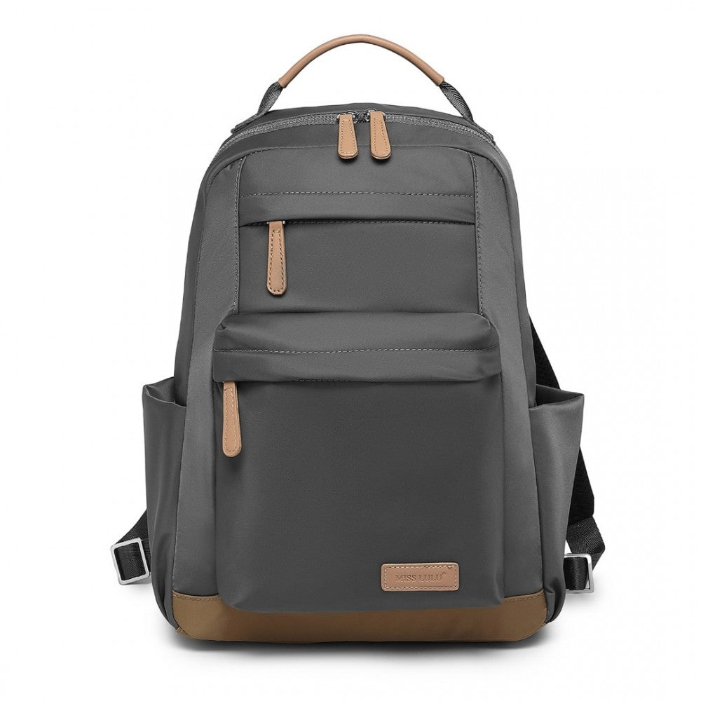 BPM2431 - Stylish Women’s Backpack Trolley Sleeve - Beige/Black/BlackApricot/GreyApricot