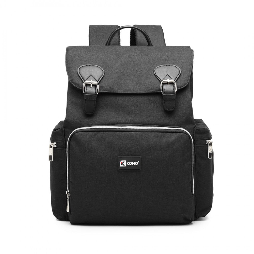 E1976 - Travel Baby Backpack USB Charging Interface - Black/Navy