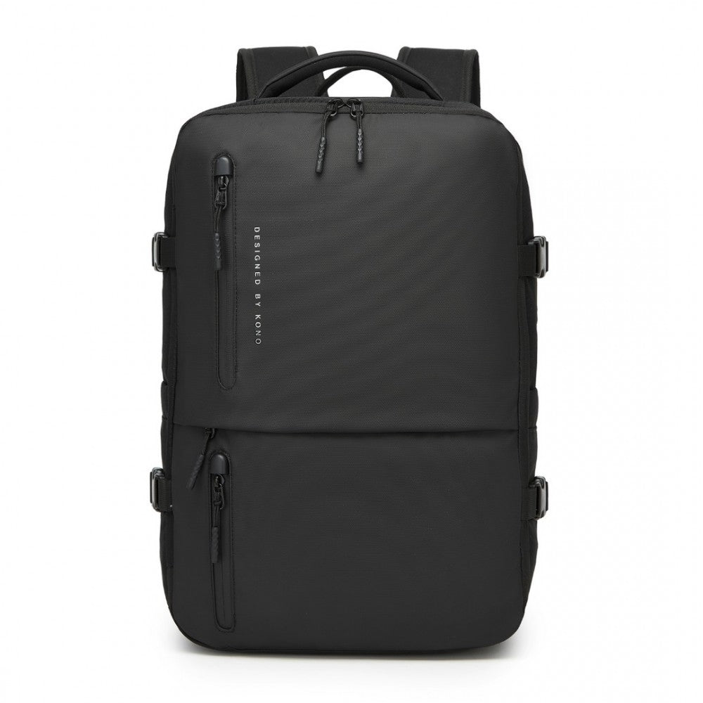 BPK2437 - Carry-On Cabin Size Backpack - Black/Grey