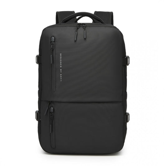 BPK2437 - Carry-On Cabin Size Backpack - Black/Grey