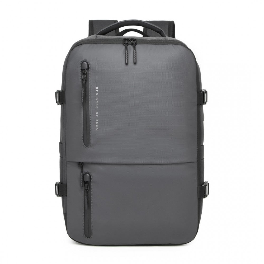 BPK2437 - Carry-On Cabin Size Backpack - Black/Grey