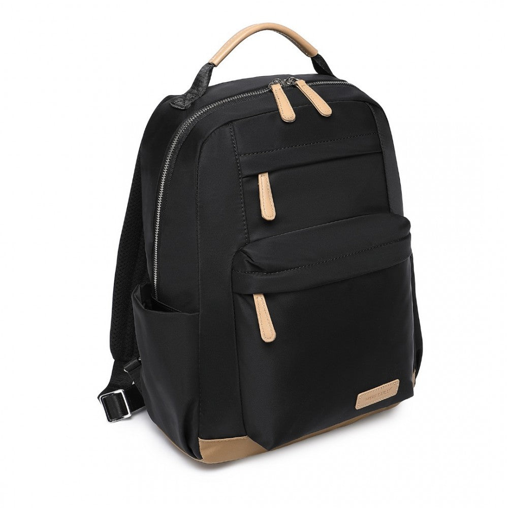 BPM2431 - Stylish Women’s Backpack Trolley Sleeve - Beige/Black/BlackApricot/GreyApricot