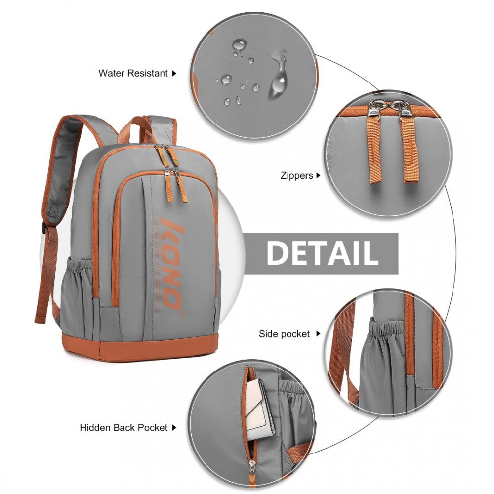 EB2325 - Waterproof Casual Backpack - Grey