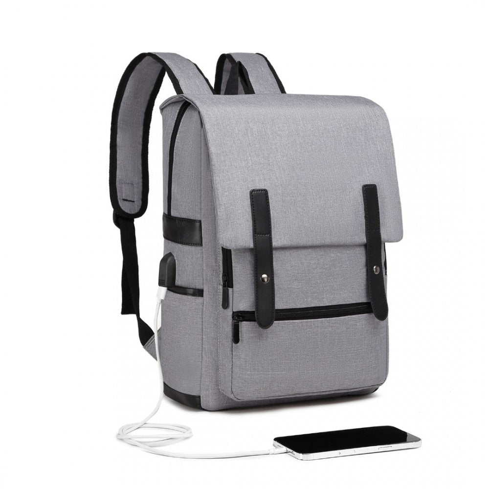 EG2032 - Smart Backpack USB Chargeable Interface - Grey