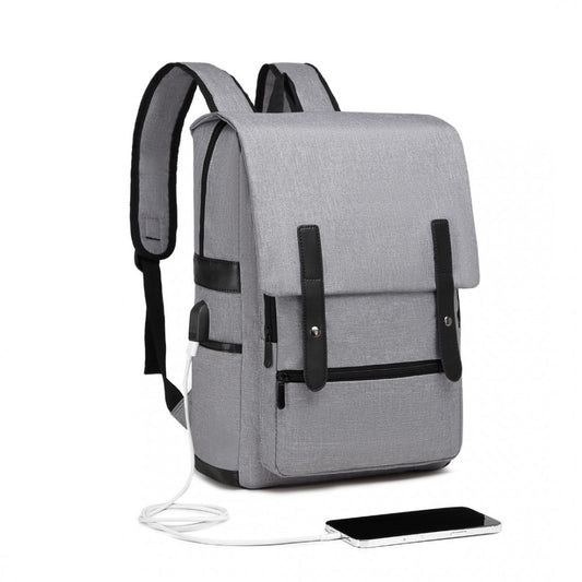 EG2032 - Smart Backpack USB Chargeable Interface - Grey