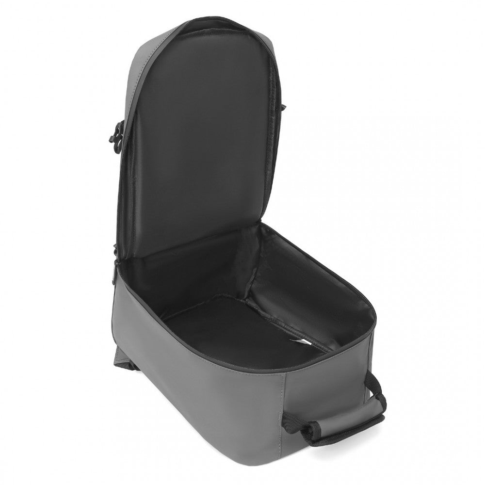 EM2334 - PVC Coated Cabin Bag Carry On Travel Backpack - Grey