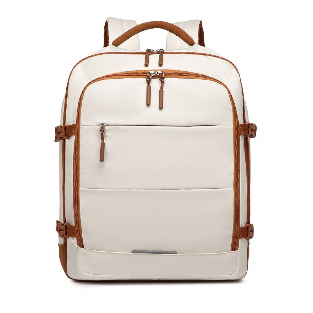EM2413 - Premium Carry-On Travel Backpack Cabin Bag - Beige Brown