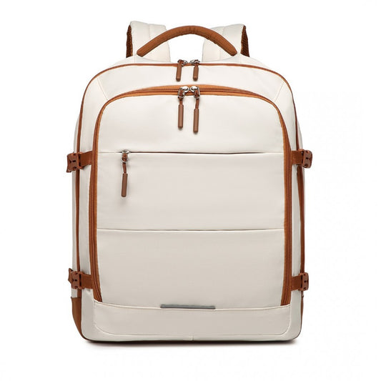 EM2413 - Premium Carry-On Travel Backpack Cabin Bag - Beige Brown