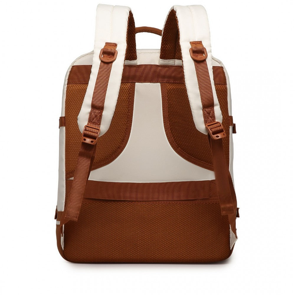 EM2413 - Premium Carry-On Travel Backpack Cabin Bag - Beige Brown
