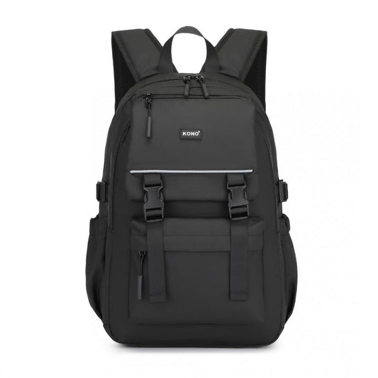 EQ2416 - PVC Coated Urban Water-Resistant Backpack - Black
