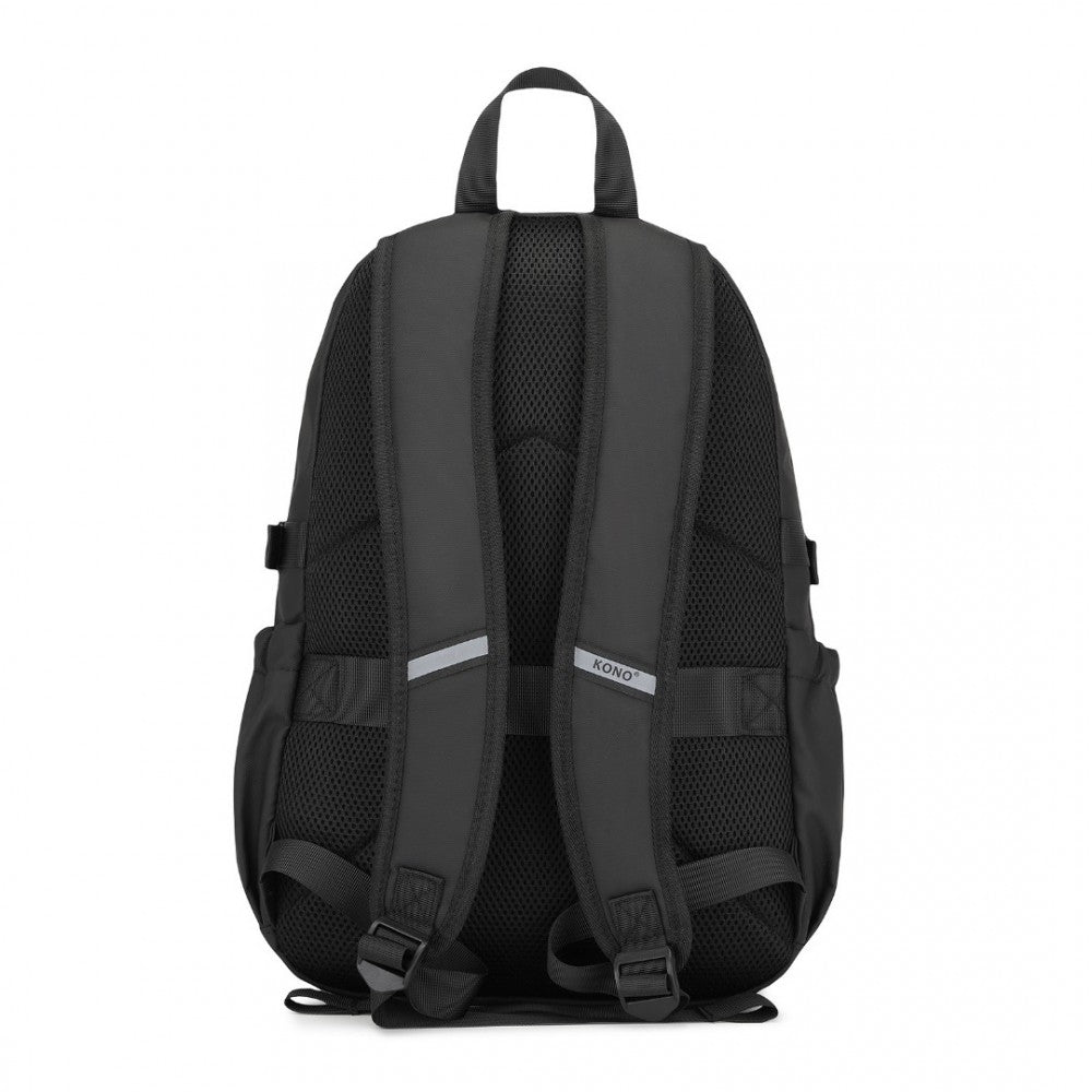EQ2416 - PVC Coated Urban Water-Resistant Backpack - Black