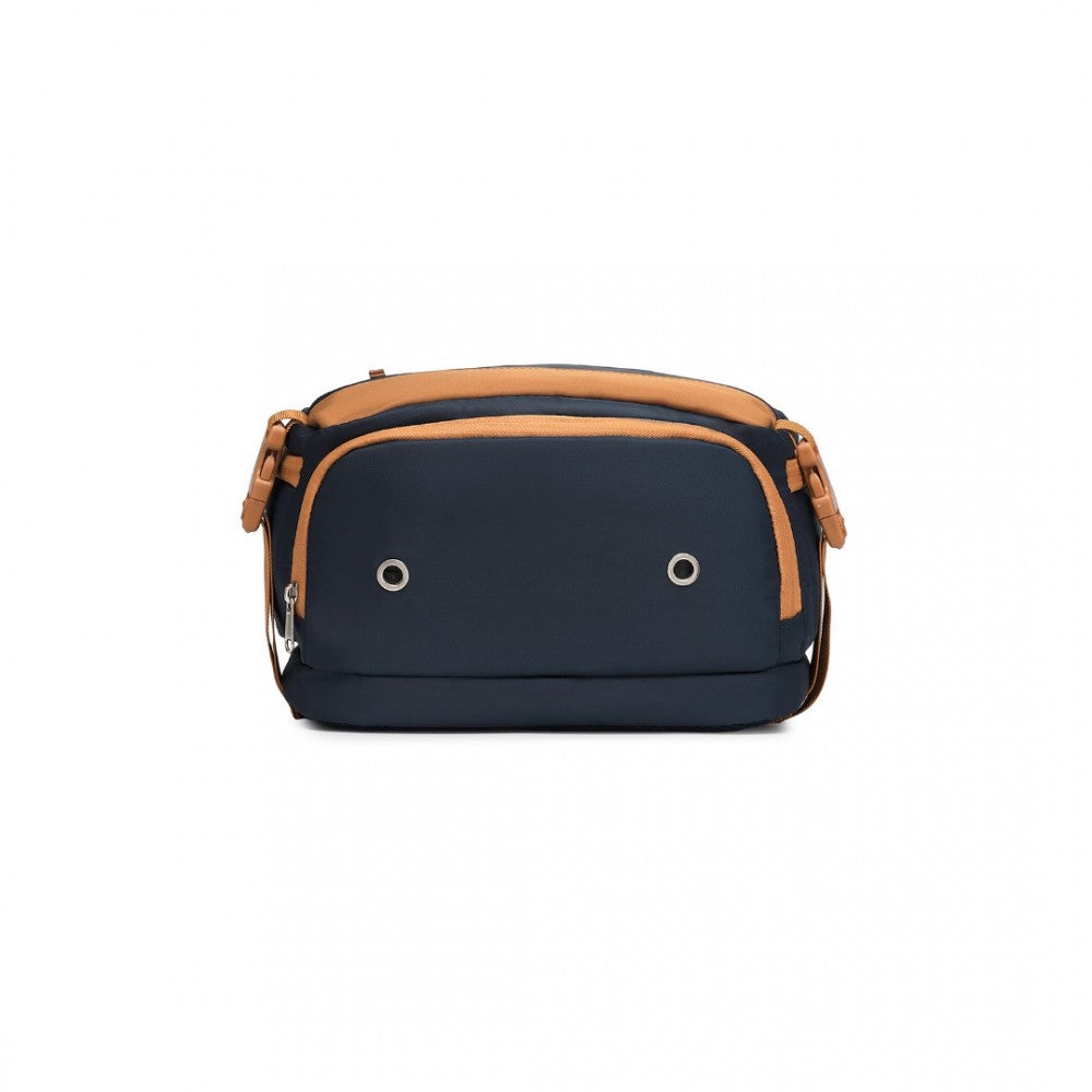 S2362 - Functional Backpack Shoe Compartment USB - Black/Navy/Grey